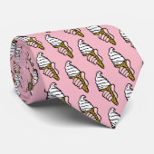 Ice Creme Cone Design Krawatte (Gerollt)