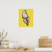 Ice Creme Cone Design Poster (Küche)
