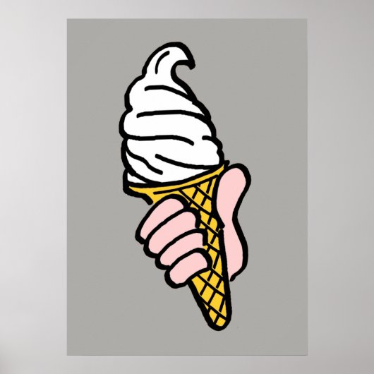 Ice Creme Cone Design Poster (Vorne)