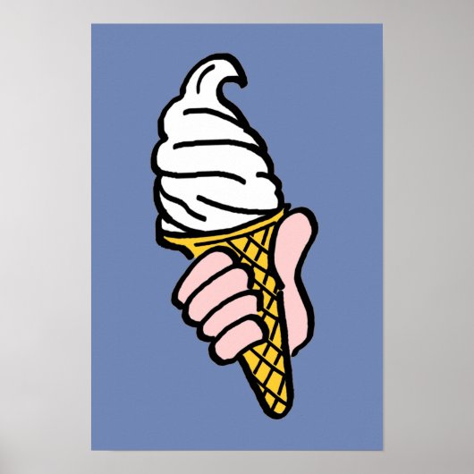 Ice Creme Cone Design Poster (Vorne)