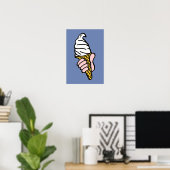Ice Creme Cone Design Poster (Heimbüro)
