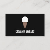 Ice Creme Cone Icon Visitenkarte (Vorderseite)