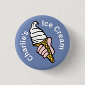Ice Creme Design for Ice Cream Seller Button (Vorderseite)