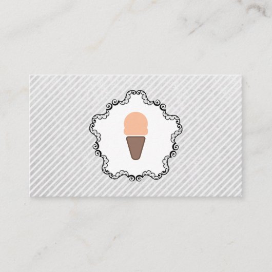 Ice Creme Icon Loyalität Treuekarte (Vorderseite)