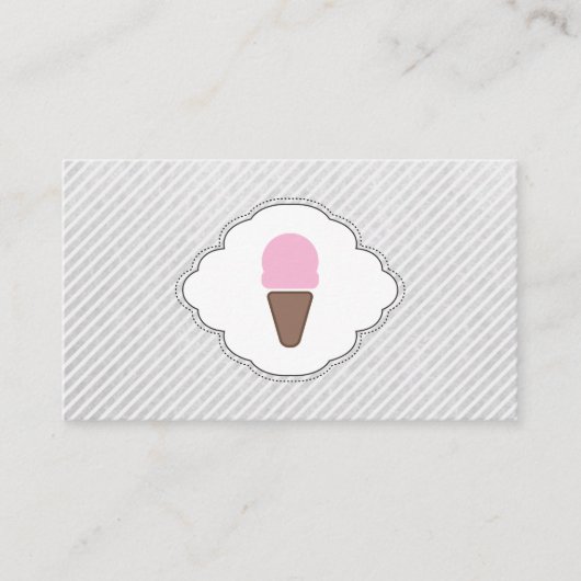 Ice Creme Icon Loyalität Treuekarte (Vorderseite)