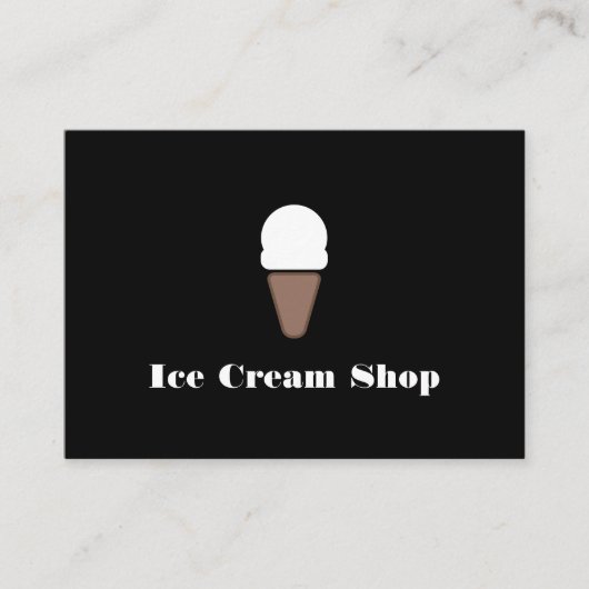 Ice Creme Icon Loyalität Treuekarte (Vorderseite)