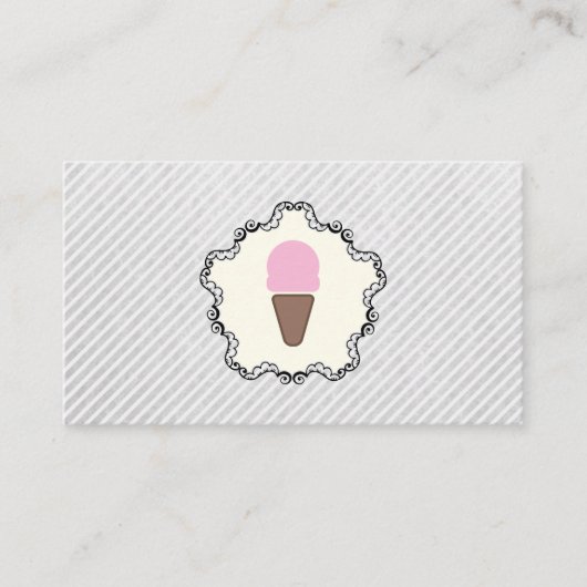 Ice Creme Icon Loyalität Treuekarte (Vorderseite)
