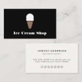 Ice Creme Icon Loyalität Treuekarte (Vorne/Hinten)