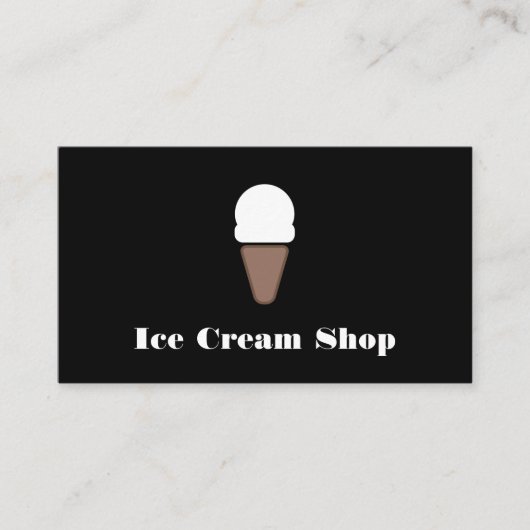 Ice Creme Icon Loyalität Treuekarte (Vorderseite)