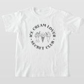Ice Creme Lover Secret Club Kinder T-Shirt (Ablage )