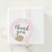 Ice Creme Pink Kinder danke Geschenkanhänger (Beispiel)