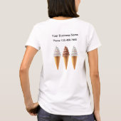 Ice Creme Shop Business-Shirts T-Shirt (Rückseite)