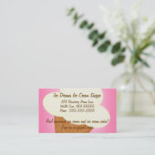 Ice Creme Shop Visitenkarte (Stehend Vorderseite)