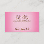 Ice Creme Shop Visitenkarte (Rückseite)