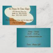 Ice Creme Shop Visitenkarte (Vorne/Hinten)