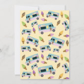 Ice Creme Truck Design Geburtstagsparty Einladung (Rückseite)