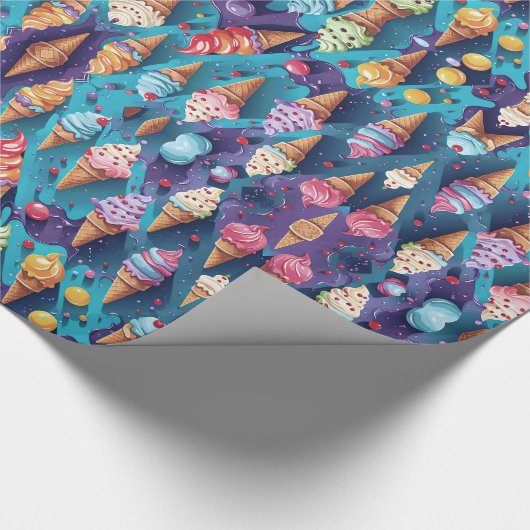 Ice Cremes Colorado Geschenkpapier (Ecke)