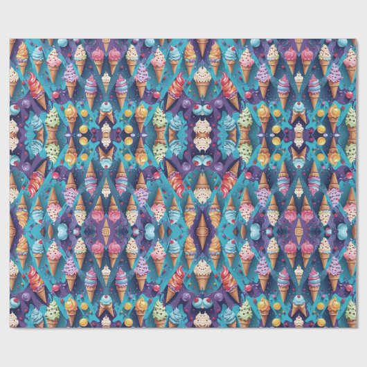 Ice Cremes Colorado Geschenkpapier (Flach)