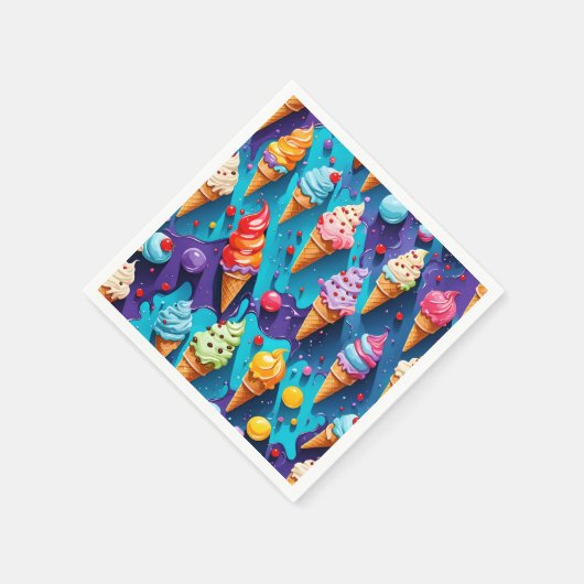 Ice Cremes Colorado Serviette (Ecke)