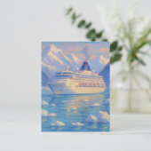 Ice Cruise - Pastel Painting Style Art Postkarte (Stehend Vorderseite)