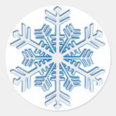 Ice Crystal Snowflake Sticker (Vorderseite)