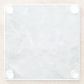 Ice Cube Textur-Bild Glasuntersetzer (Rückseite)