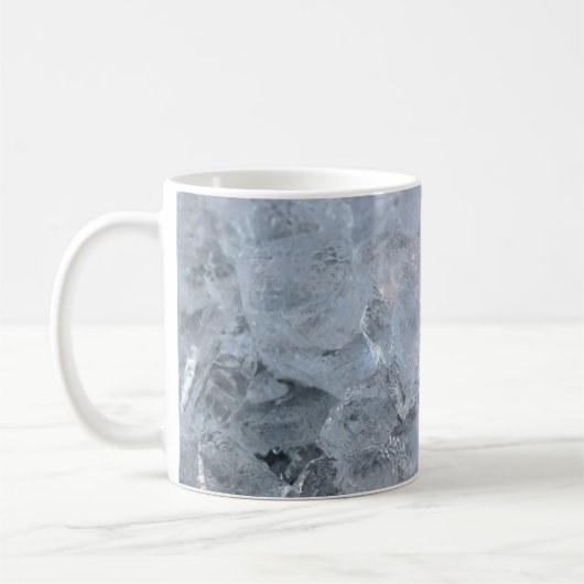 Ice Cube Textur-Bild Kaffeetasse (Links)