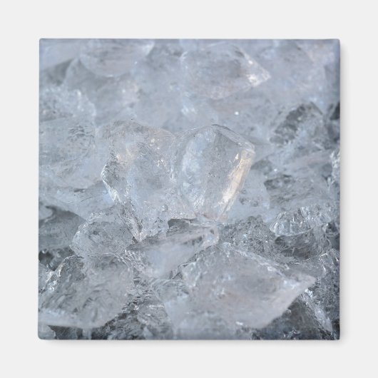 Ice Cube Textur-Bild Magnet (Vorne)