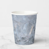 Ice Cube Textur-Bild Pappbecher (Links)