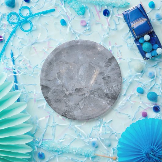 Ice Cube Textur-Bild Pappteller (Party)