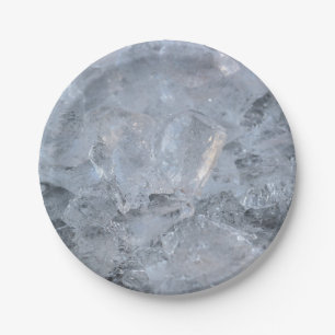 Ice Cube Textur-Bild Pappteller