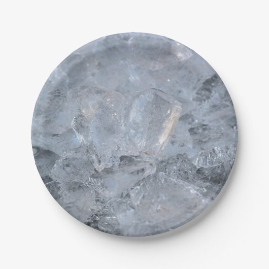 Ice Cube Textur-Bild Pappteller (Vorderseite)