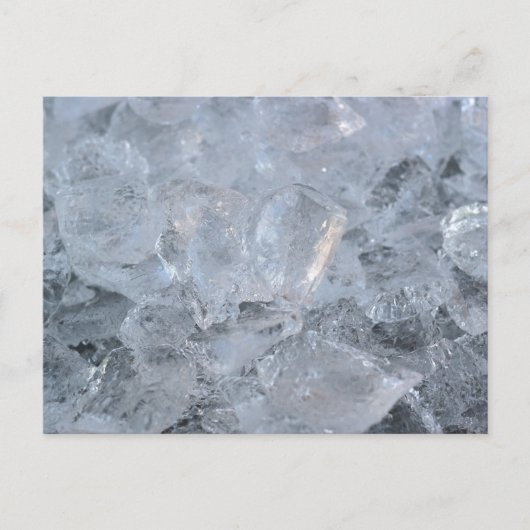 Ice Cube Textur-Bild Postkarte (Vorderseite)