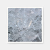 Ice Cube Textur-Bild Serviette (Vorderseite)