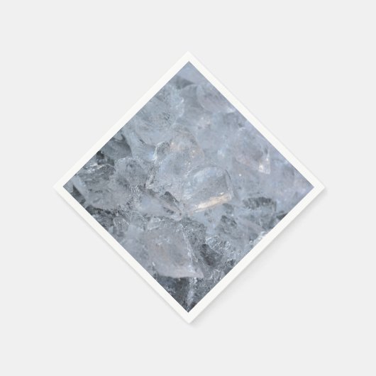 Ice Cube Textur-Bild Serviette (Ecke)