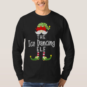 Ice Dancing Elf Gruppe Weihnachts Pajama Party T-Shirt
