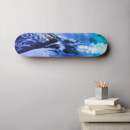 Ice Dragon D Brand Skateboard (Wandkunst (Horz))
