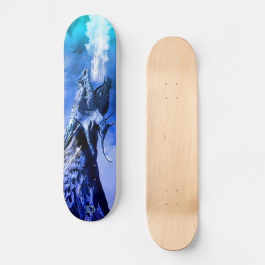 Ice Dragon D Brand Skateboard (Vorderseite)