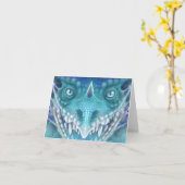 Ice Dragon Karte (Gelbe Blume)