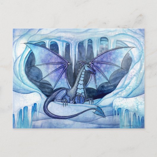 Ice Dragon Postcard von Molly Harrison Postkarte (Vorderseite)