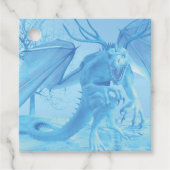 Ice dragon with antlers geschenkanhänger (Vorderseite)