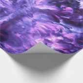 Ice Dyed Lila Heart Lilac Geschenkpapier (Ecke)