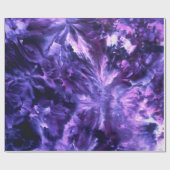 Ice Dyed Lila Heart Lilac Geschenkpapier (Flach)