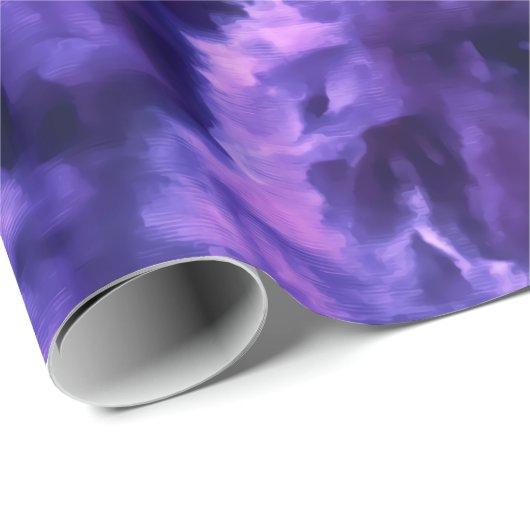 Ice Dyed Lila Heart Lilac Geschenkpapier (Rolleneckpunkt)