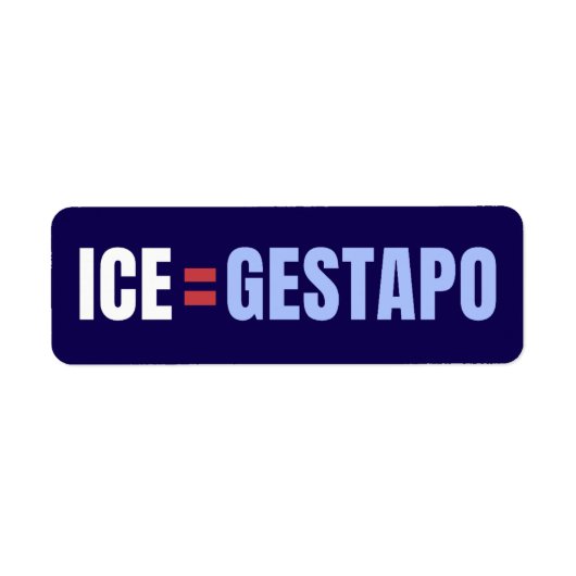 ICE Equals Gestapo Viral Marketing (Vorne)