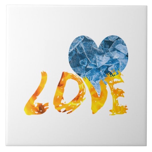 Ice - Erwärmung Liebe Fliese (Vorderseite)