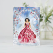 Ice Fairy Dankeskarte (Stehend Vorderseite)