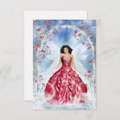 Ice Fairy Dankeskarte (Vorne/Hinten)