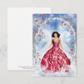 Ice Fairy Dankeskarte (Vorne/Hinten)