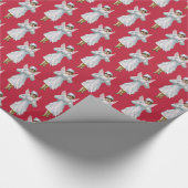 Ice Fairy Little Angel Weihnachten Vintag Geschenkpapier (Ecke)